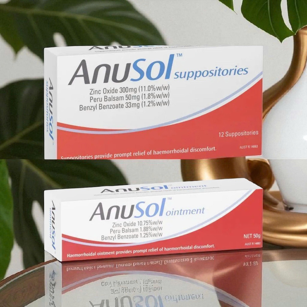 Anusol Ointment 50g hỗ trợ làm dịu cảm giác khó chịu vùng hậu môn