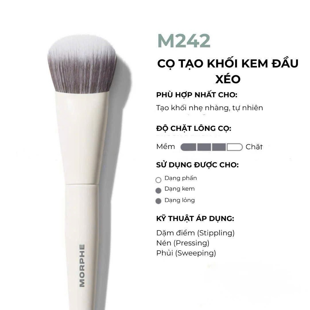 (Bill Us) Cọ Morphe tạo khối má hồng đầu xéo