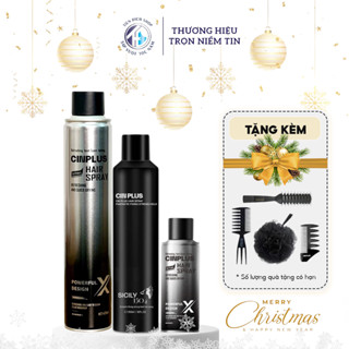  Gôm xịt tóc tạo kiểu CINPLUS giữ nếp nam nữ 150ml   300ml   420ml chính hãng Keo phồng CIN PLUS 