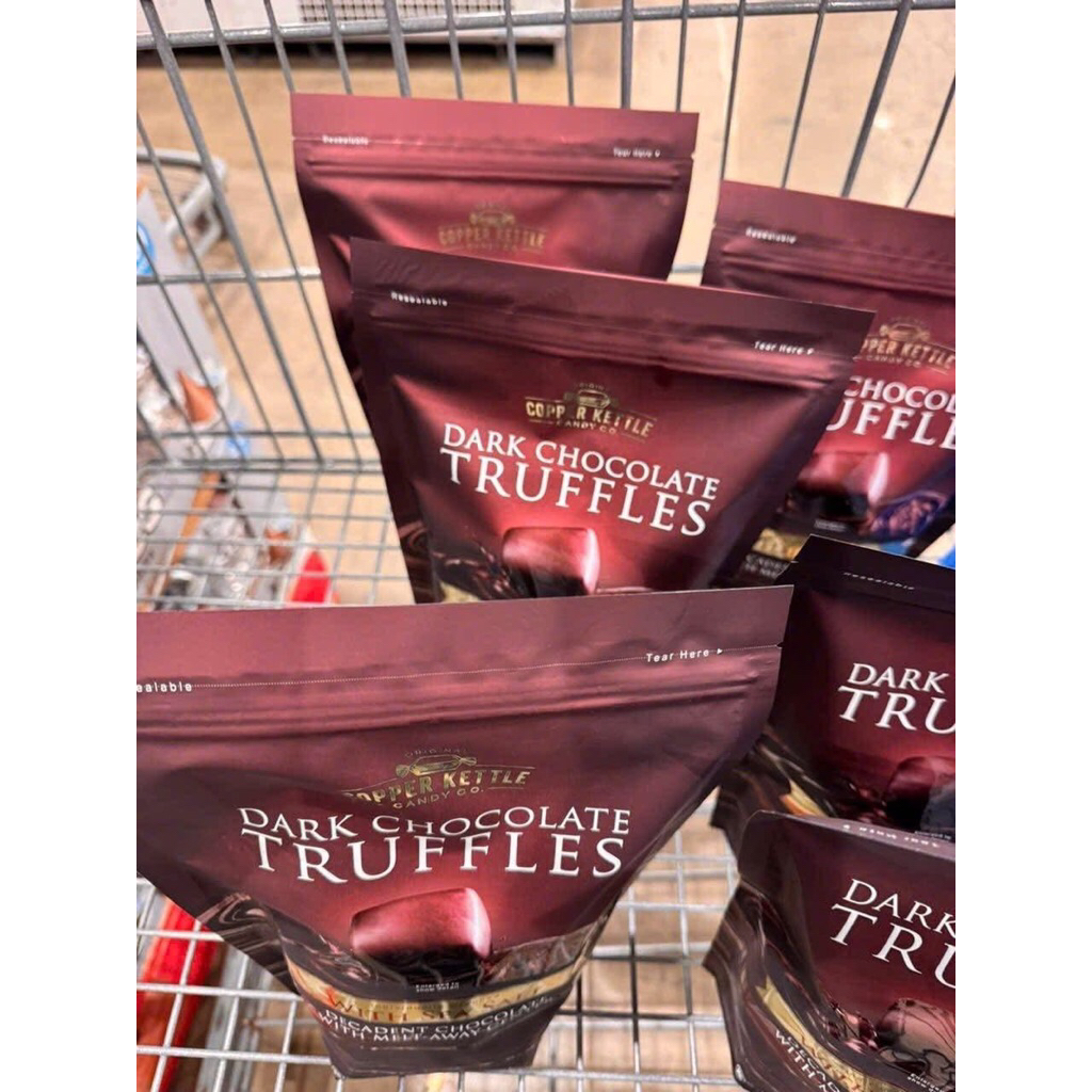 (MỸ) CHOCOLATE ĐẮNG  - DARK CHOCOLATE TRUFFLES WITH SEA SALT — 448g