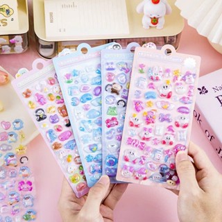 Sticker DIY Nổi 3D Cute,Nhãn dán,Chất Liệu Nhựa PVC Phù Hợp Trang Trí Sổ Tay, Điện Thoại, Nón Bảo Hiểm