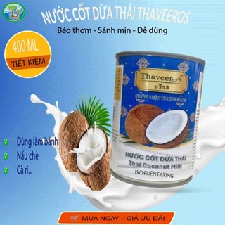 Nước Cốt Dừa Thái Thaveeros (Thai Coconut Milk)