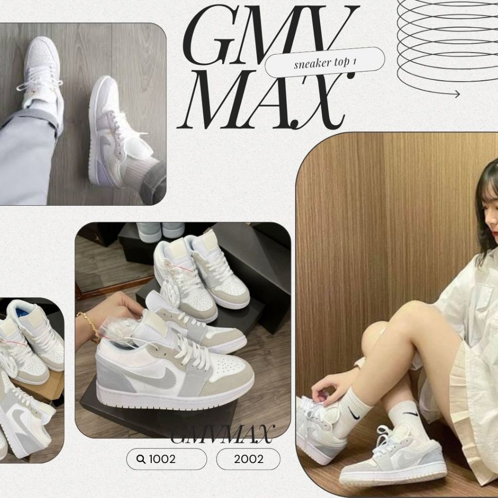 Giày _JD Paris Cổ Thấp Nam Nữ, Giày Thể Thao_JD Full Box Bill