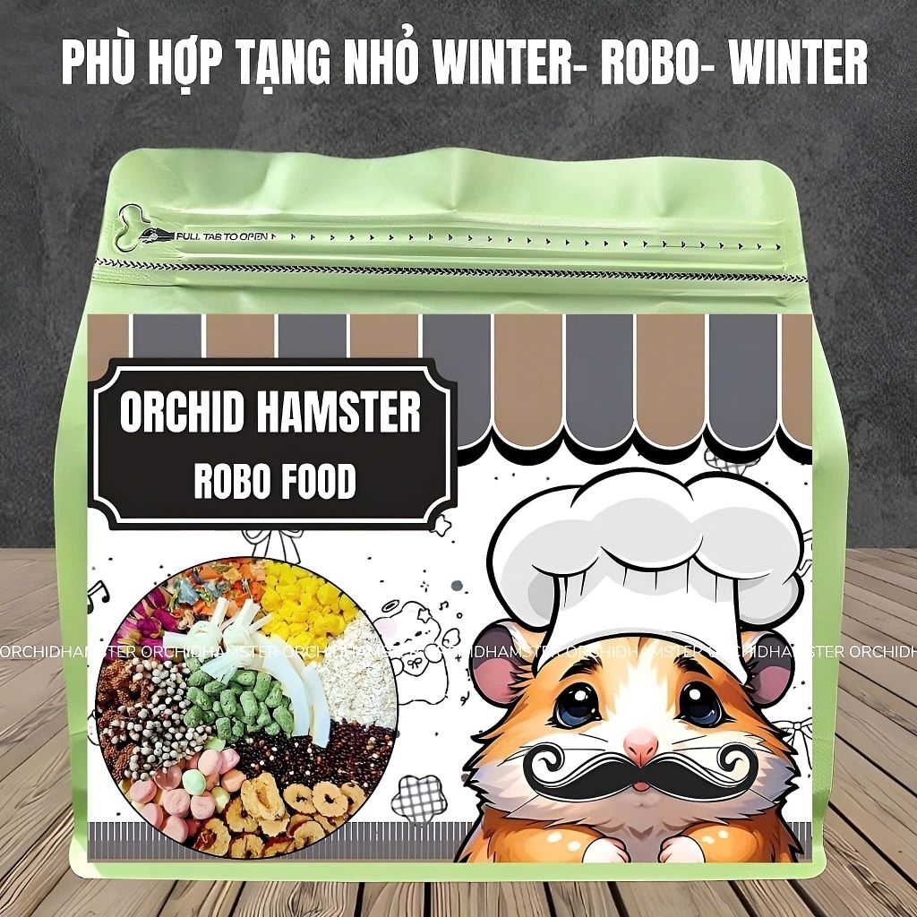 1KG Thức Ăn Hamster Orchid Cao Cấp Robo Bổ Sung Đạm/Protin Giúp Tăng Sức Đề Kháng