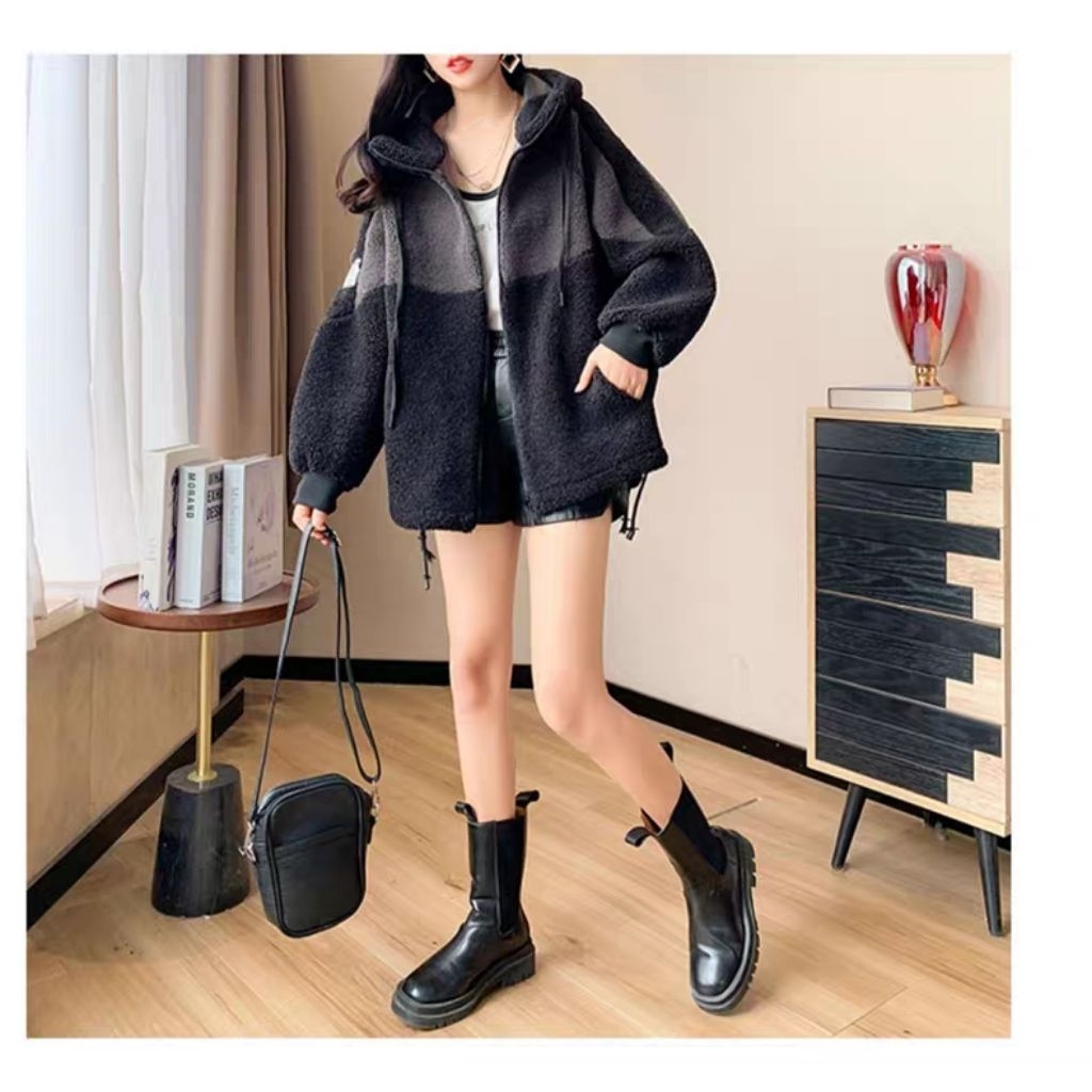 Khoác lông cừu nam nữ NoBrand unisex fleece jacket