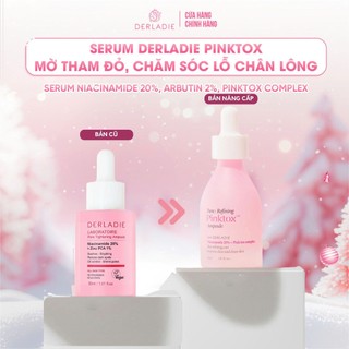  Serum Niacinamide 20% Giảm Mụn Mờ Thâm Đỏ Thu Nhỏ LCL Derladie Laboratoire Pore Tightening Ampoule 