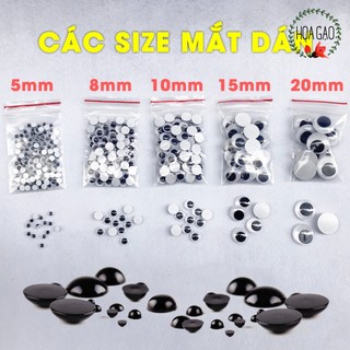  Mắt dán mắt giả nhựa mắt thú bông làm đồ chơi cho bé handmade treo nôi sách vải mầm non 