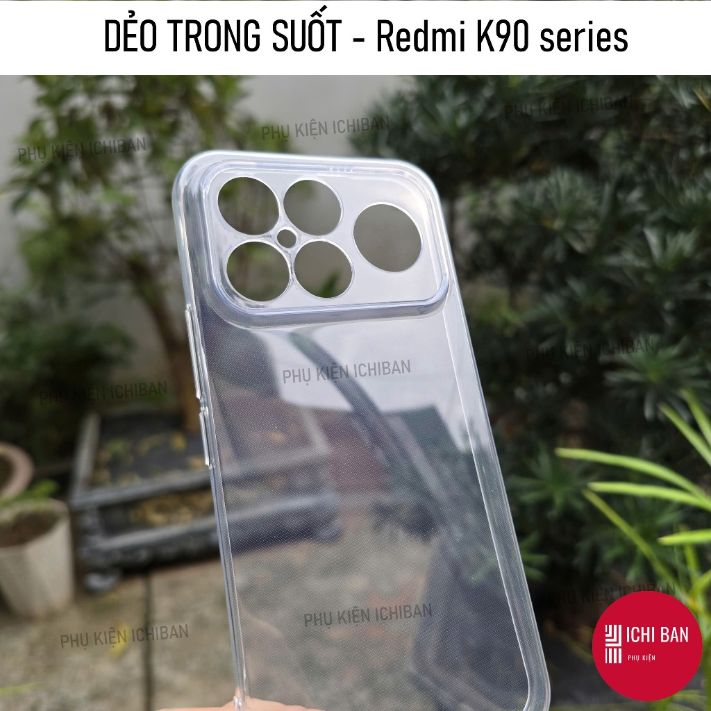 Ốp Lưng Trong Suốt Redmi K90/ K90 Pro Max, Redmi K80/ K80 Pro, K70/ K70 Pro/ K70E Dẻo Silicone, Có G