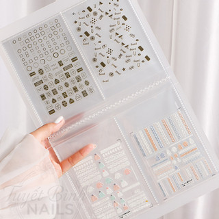 Sổ Đựng Sticker Nail Lớn – Album Lưu Trữ Decal Dán Móng | Sổ Đựng 80 Sticker