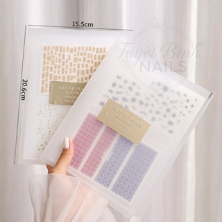 Sổ Đựng Sticker Nail Lớn – Album Lưu Trữ Decal Dán Móng | Sổ Đựng 80 Sticker