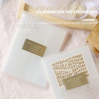 Sổ Đựng Sticker Nail Lớn – Album Lưu Trữ Decal Dán Móng | Sổ Đựng 80 Sticker