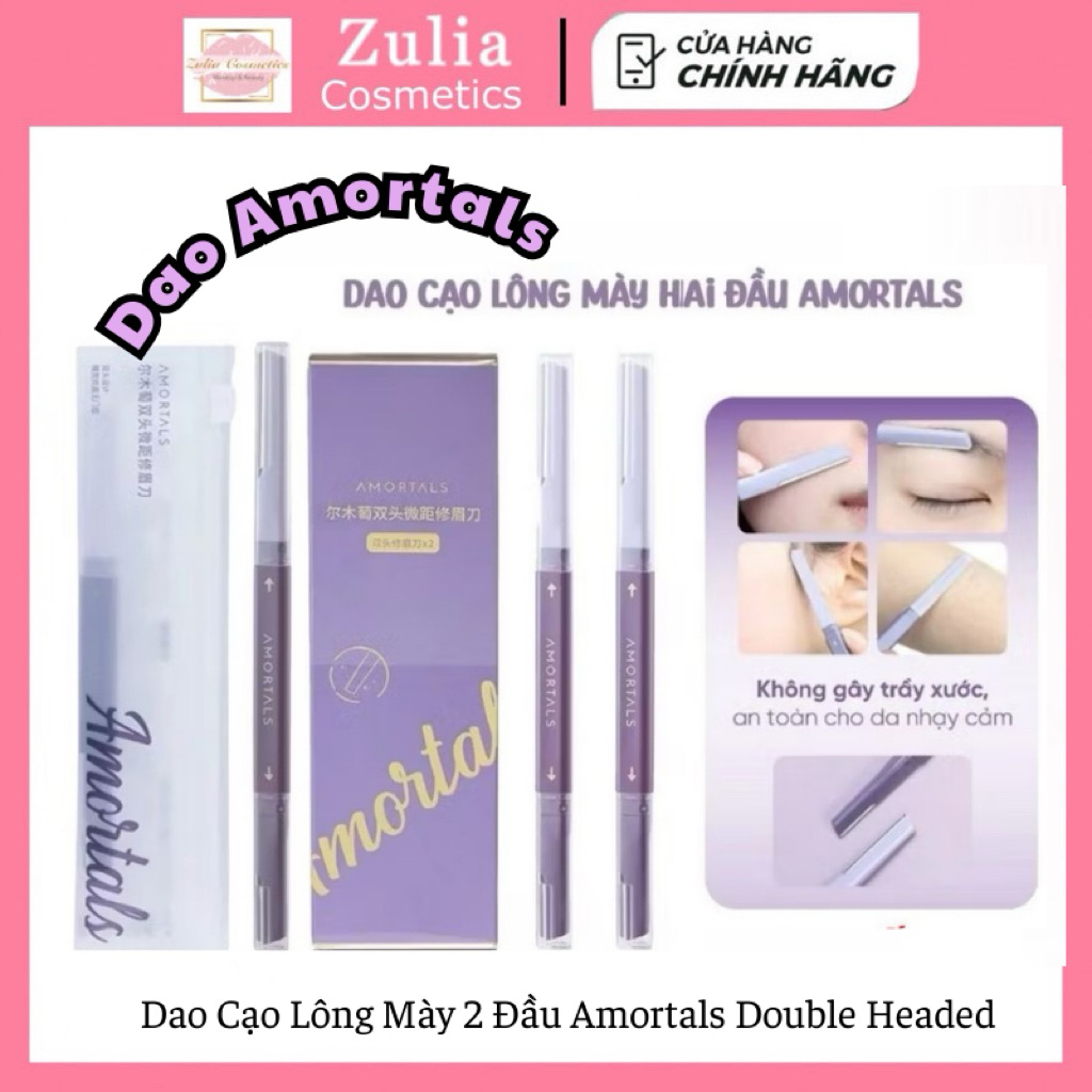 [AMORTALS] Dao Cạo Lông Mày 2 Đầu Amortals Double Headed Macro Eyebrow Razor