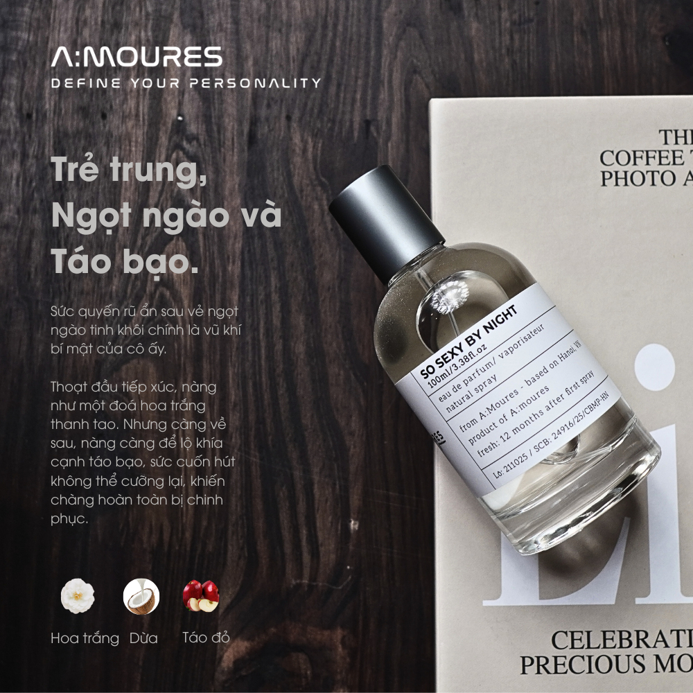[BST Premium Nữ] Nước Hoa Nữ Amoures Premium Nguyên Liệu Nhập khẩu Hương Thơm Ngọt Ngào, Bí Ẩn - Dạng Xịt | BigBuy360 - bigbuy360.vn