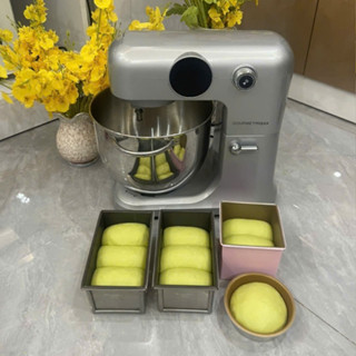 Máy trộn bột gourmetmaxx 8L 1000W động cơ DC siêu êm ái, không nóng máy- Bản 2025 móc câu inox có hẹn giờ