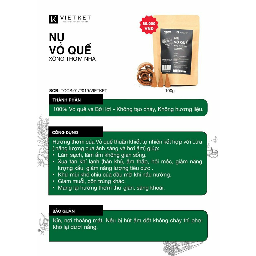 XÔNG NHÀ TẨY UẾ - NỤ QUẾ