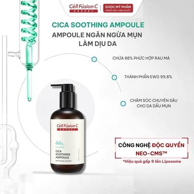 [DÒNG CAO CẤP] Ampoule Ngăn Ngừa Mụn & Làm Dịu Da Cell Fusion C Expert Cica Soothing Ampoule