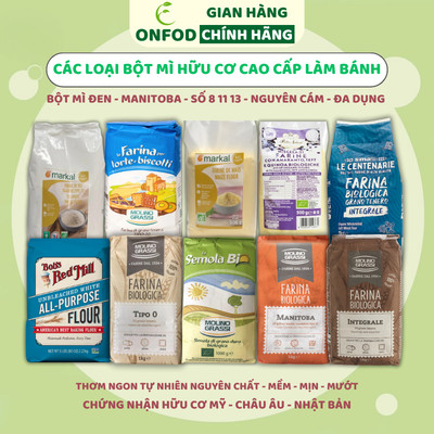 Các loại bột mì hữu cơ bột mì số 8 11 13 bột đa dụng ONFOD nguyên liệu làm bánh bao 1kg