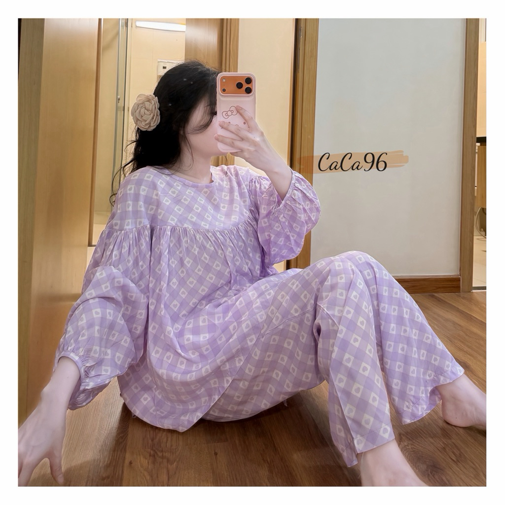 Đồ bộ tole nữ bộ lanh mặc VNXK thiết kế cao cấp CACA96