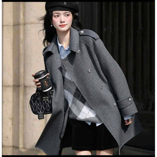 Áo khoác dạ nữ form rộng sang chảnh