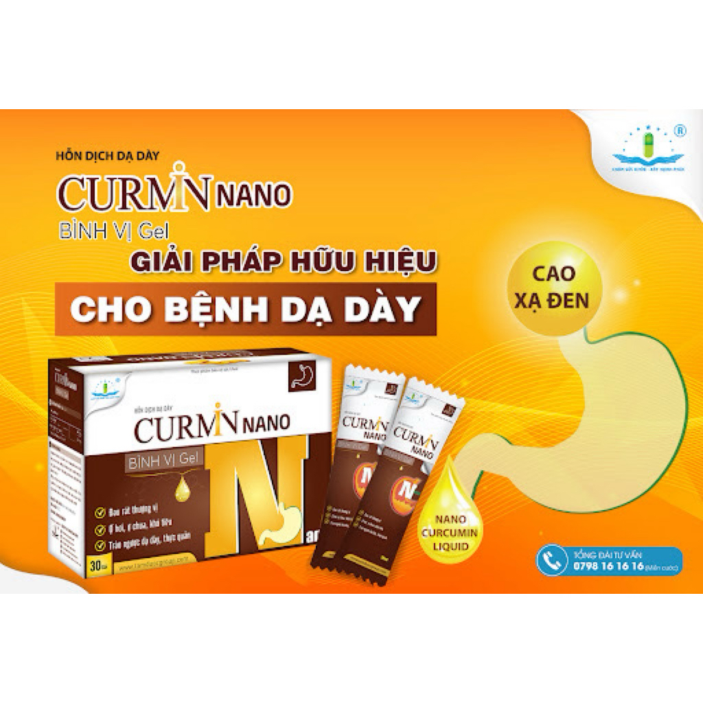 Hỗn dịch dạ dày CURMIN NANO BÌNH VỊ GEL