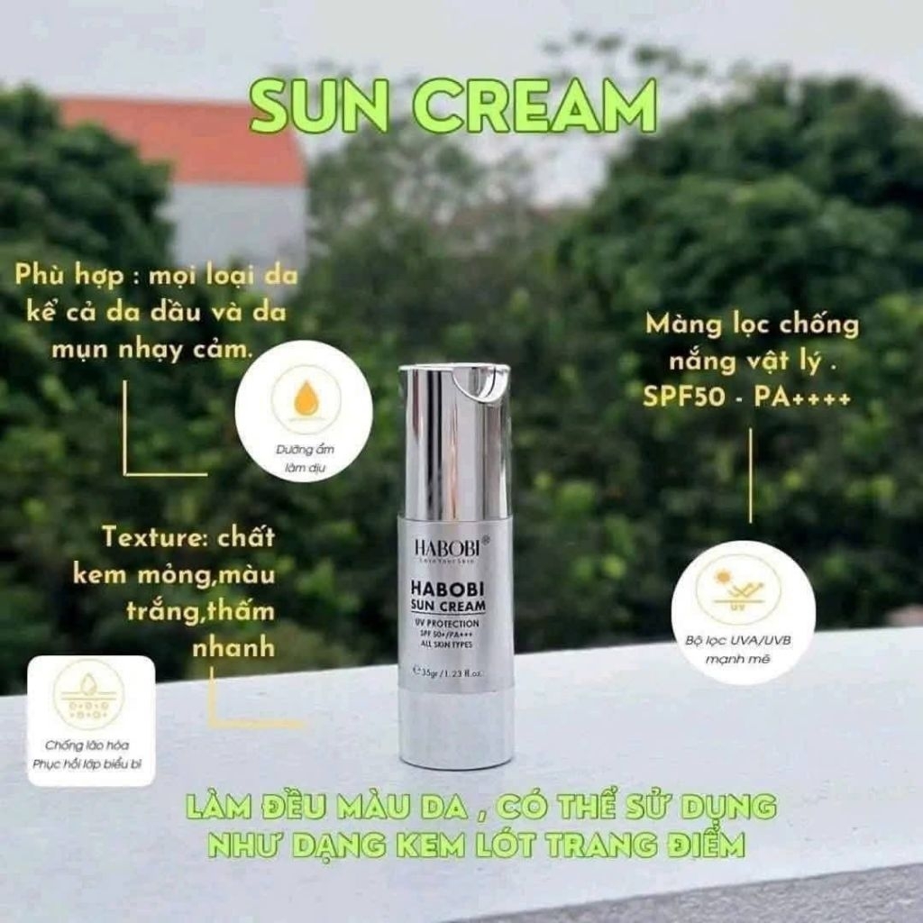 kem chống nắng habobi