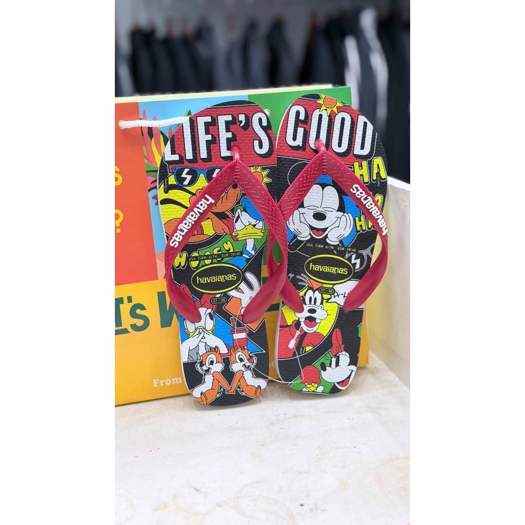 Dép Kẹp Nam  MickeyCác Mẫu Havaianas Chính Hãng -Dép Tông Đi Biển Nam