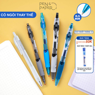   Tặng 1 Ngòi  Hộp 5 Bút Gel Béo CLASSMATE Ngòi 0.5mm Mực Xanh Và Đen Mực Chống Nước Cao Cấp Cho Học Sinh Ghi Chép 