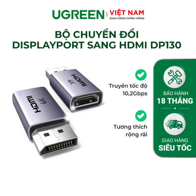 Bộ chuyển đổi DisplayPort sang HDMI 4K | Tốc độ 10.2Gbps | Hỗ trợ HDR, DP++ | Bảo hành 18 tháng 1 đổi 1 55935