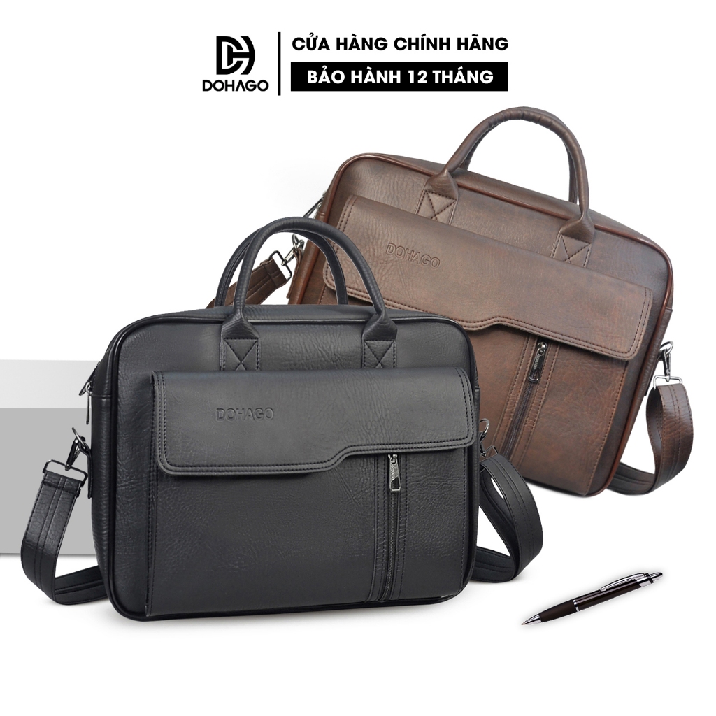 Cặp Xách Công Sở Da DOHAGO Túi Công Sở Đa Năng Thời Trang Đựng Laptop - CVT01