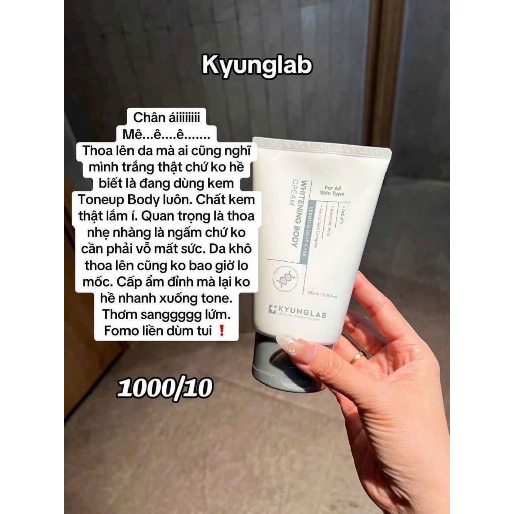 Kem tone up body kyunglab