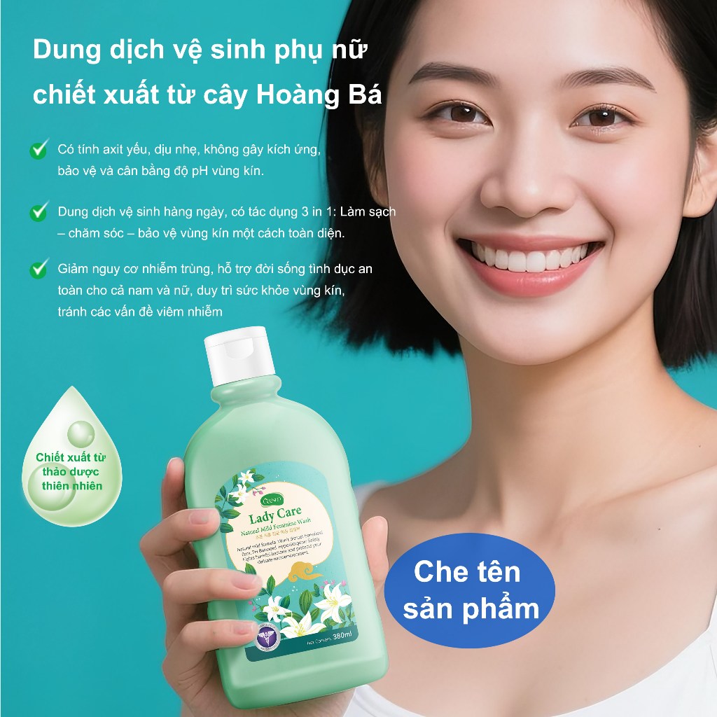 【geesoo】Dung Dịch Vệ Sinh Phụ Nữ Chiết Xuất Hoa Nghệ Tây Kháng Khuẩn, Dịu Nhẹ, Dưỡng Ẩm 380ML
