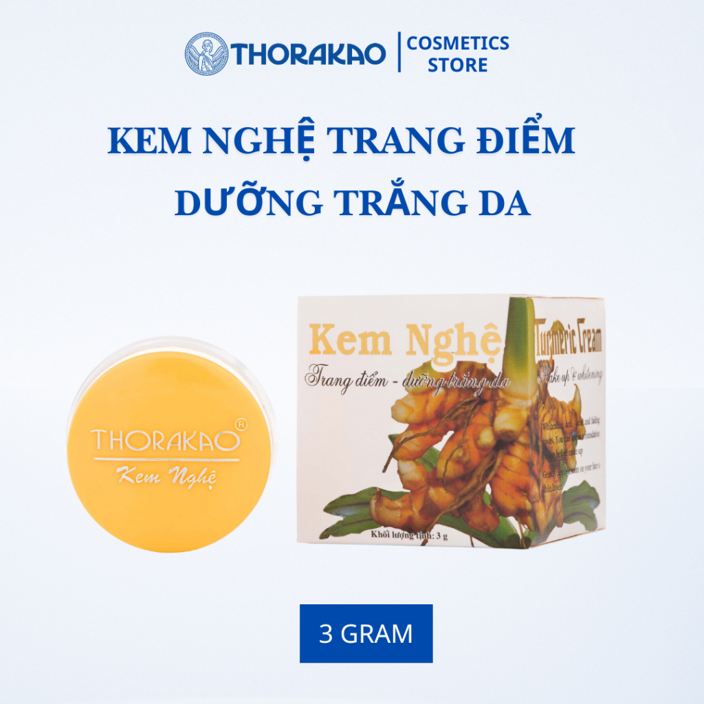 Kem Nghệ Trang Điểm THORAKAO Chính Hãng Hỗ Trợ Sáng Da, Mờ Thâm 3GR