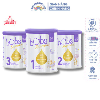   Hoả Tốc HN  Sữa Bubs Supreme số 1,2,3 800Gr đạm A2 date mới nhất hàng NK có tem phụ 