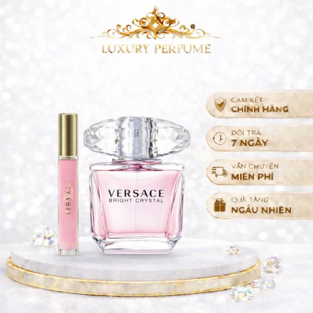 Nước hoa nữ, Versace Bright Crystal chiết 10ml thơm mát , dịu ngọt