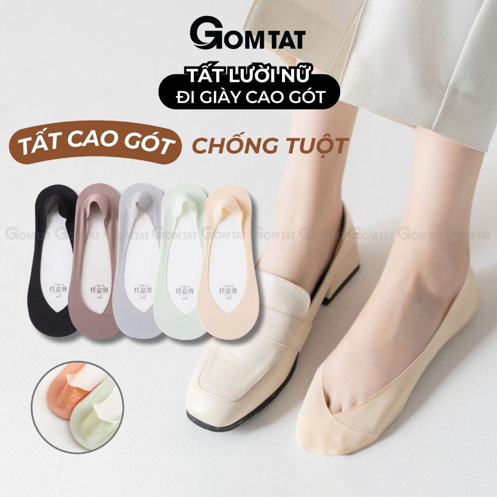[MUA 5 TẶNG 1] Vớ nữ mang giày lười GOMTAT, tất mang giày búp bê chất liệu cotton mềm mại, thoáng khí - SUX-1103