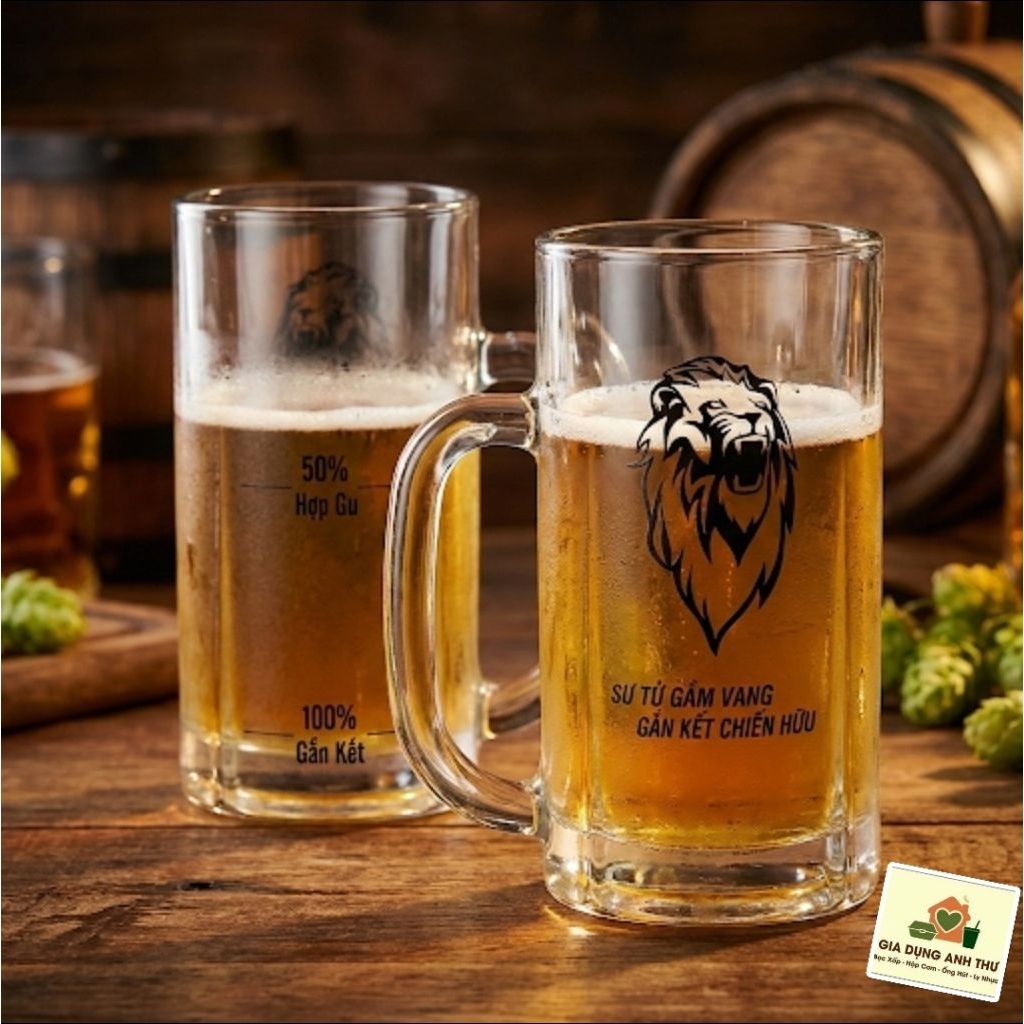 Ly Bia Sư Tử Trắng - "Đại Chí Cốt" - 650ml