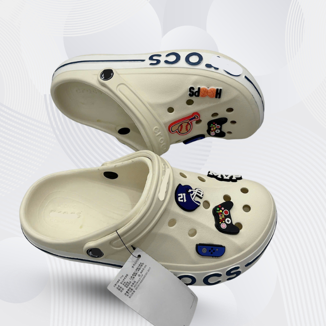 Sục sơn viền Nam Nữ, đế thấp 2,5cm, dép đúc nguyễn khối chống trơn trượt