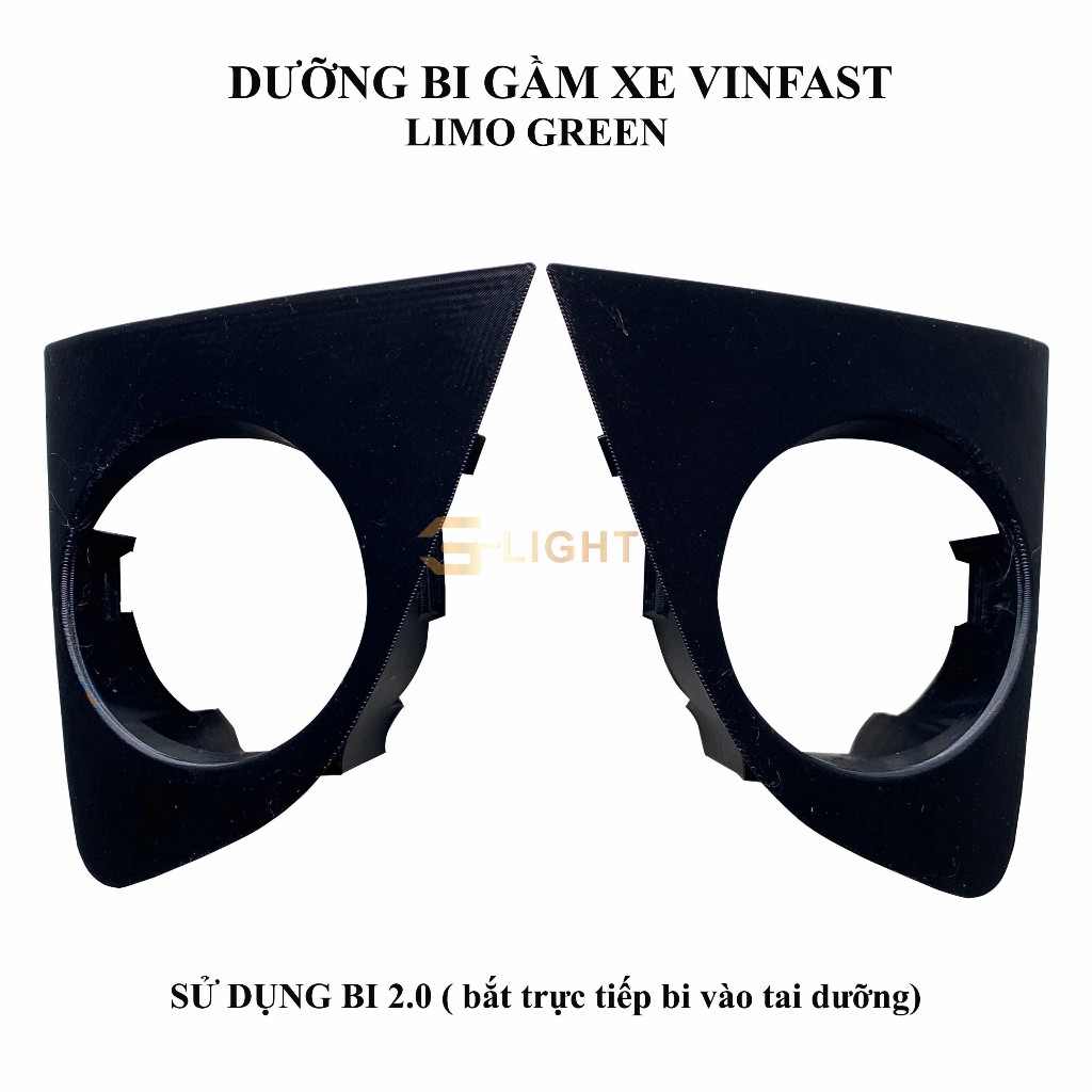 Dưỡng bi gầm xe Vìnfast Limo Green,dưỡng in 3d cao cấp dùng lắp bi 2.0 inch và 3.0 inch