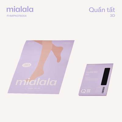 Mialala Phụ kiện Quần tất 3D 6054 Màu Đen Freesize Thiết Kế Che Khuyết Điểm Chân Phù Hợp Mùa Đông