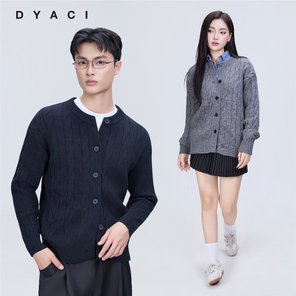 Áo Len Cadigan Vặn Thừng Quảng Châu Cao Cấp Dyaci AL16