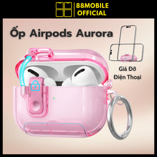  Vỏ Ốp AirPod Aurora Nam Châm Từ Tính Giá Đỡ Điện Thoại dành cho tai nghe 4 Pro Pro 2 Pro 3 