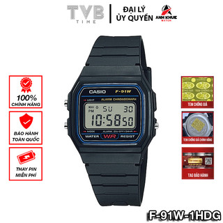Đồng hồ nam casio standard f-91w-1hdg, size 35mm, hàng chính hãng anh khuê - tvb time