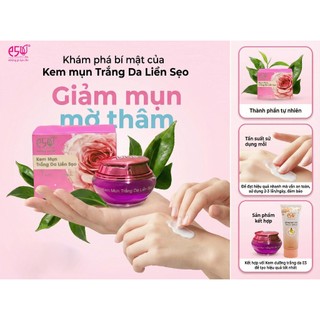 Kem Mụn Trắng Da Liền Sẹo 18g E5