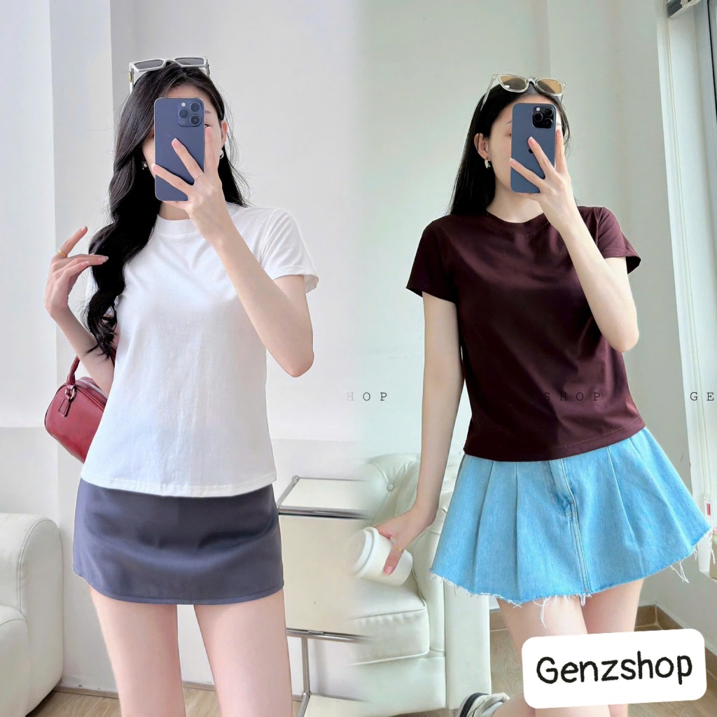 ÁO THUN BABY TEE TRƠN FULL BẢNG MÀU BST2026 DỄ PHỐI ĐỒ | BigBuy360 - bigbuy360.vn