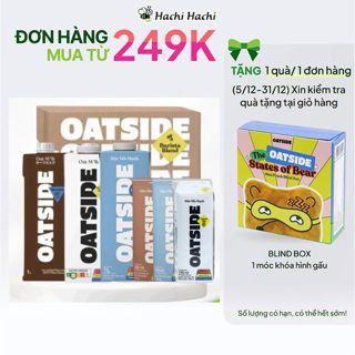  Combo 1 thùng Sữa yến mạch Oatside Barista Blend Socola Đậm đà 115ML 180ML 200ML 1L 