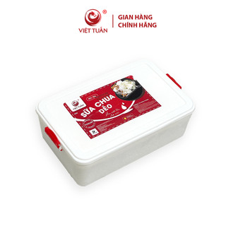   HỎA TỐC  Kem Sữa Chua Dẻo Mềm Xốp Dẻo Thơm Bán Quanh Năm Hộp 2kg Hiệu Việt Tuấn 