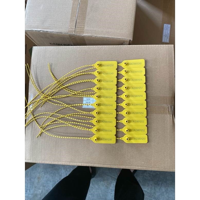 Seal nhựa niêm phong an ninh/ Khóa nhựa niêm phong đốt trúc/ Dây rút nhựa niêm phong/ Kẹp chì niêm p