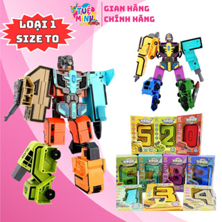  Combo số biến hình LOẠI LỚN NHẤT từ 0 đến 9 Ghép hình robot số 1-4 và 5-9 kích thích sáng tạo 