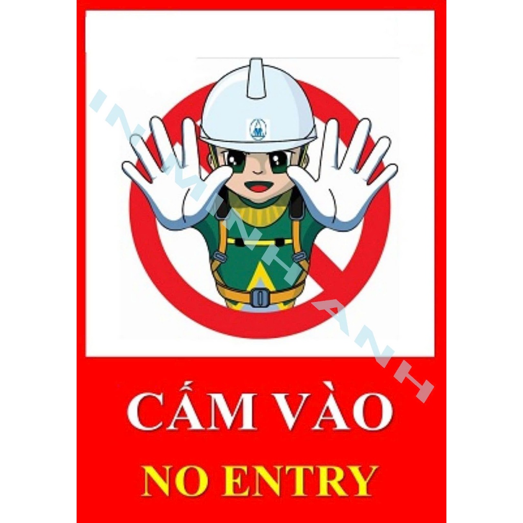 (4 tấm) Biển báo cấm hút thuốc, đậu xe, cấm vào, biển chú ý, cảnh báo nguy hiểm, trơn trượt