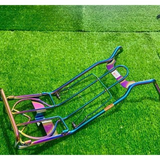 Baga giữa xe Wave Blade inox, xi titan 7 màu, baga đen
